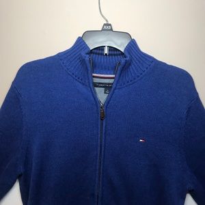 Tommy Hilfiger full zip sweater men’s logo medium